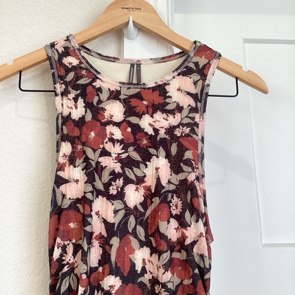 Anthropologie Sleeveless Cutout Slim Column Midi Dress Black Floral NEW Small - Picture 6 of 16